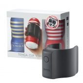 Набор Tenga Cup Vibrator 1st Set: вибратор Cup Vibrator, мастурбатор Original Vacuum Cup, мастурбатор Premium Original Vacuum Cup - Tenga - в Одинцово купить с доставкой