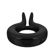 Черное эрекционное кольцо Marry Me Rechargeable Vibrating Cockring - Adrien Lastic - в Одинцово купить с доставкой