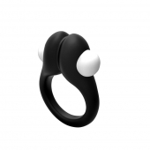 Черное эрекционное кольцо Zippy Vibrating Ring With Bullet - Adrien Lastic - в Одинцово купить с доставкой
