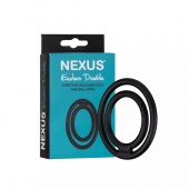 Черное двойное эрекционное кольцо Nexus Enduro Double - Nexus Range - в Одинцово купить с доставкой