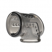 Дымчатая насадка на пенис и мошонку - Baile - в Одинцово купить с доставкой