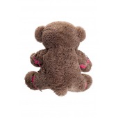 Бондажный набор: бурый мишка с розовыми оковами и наручниками - Pecado - купить с доставкой в Одинцово