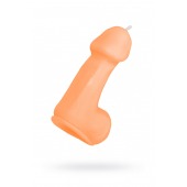 Оранжевая свеча в форме пениса - 47 гр. - Pecado - купить с доставкой в Одинцово