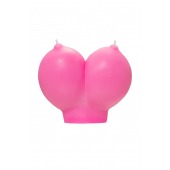 Розовая свеча «Сиськи» - 150 гр. - Pecado - купить с доставкой в Одинцово