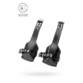 Черные подвесы с белой строчкой - Pecado - купить с доставкой в Одинцово