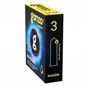 Супертонкие презервативы Ganzo Invisible - 3 шт. - Ganzo - купить с доставкой в Одинцово
