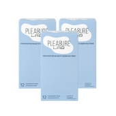 Набор из 3 упаковок ультратонких презервативов Pleasure Lab (по 12 шт.) - Pleasure Lab - купить с доставкой в Одинцово