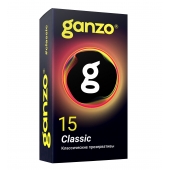 Классические презервативы с обильной смазкой Ganzo Classic - 15 шт. - Ganzo - купить с доставкой в Одинцово