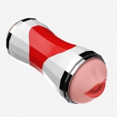 Двусторонний мастурбатор в колбе Power Grip Cup - вагина и ротик - Boys of Toys - в Одинцово купить с доставкой