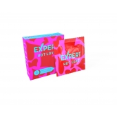 Презервативы с разогревающим эффектом Expert Hot Love - 3 шт. - Expert - купить с доставкой в Одинцово