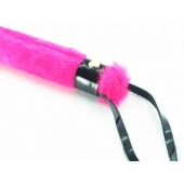 Нежная плеть с розовым мехом BDSM Light - 43 см. - БДСМ Арсенал - купить с доставкой в Одинцово