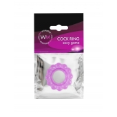 Лиловое эрекционное кольцо с 2 рядами стимулирующих шариков - Erowoman-Eroman - в Одинцово купить с доставкой