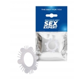 Эластичное эрекционное кольцо с шипиками и шариками - Sex Expert - в Одинцово купить с доставкой