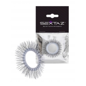 Круглое эрекционное кольцо с «ресничками» - Sextaz - в Одинцово купить с доставкой