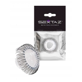 Эластичное эрекционное кольцо с длинными черными «ресничками» - Sextaz - в Одинцово купить с доставкой