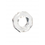 Прозрачное эрекционное кольцо в форме гайки - Sex Expert - в Одинцово купить с доставкой