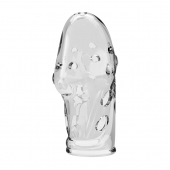 Прозрачная насадка на пенис Booker - 8 см. - Baile - в Одинцово купить с доставкой