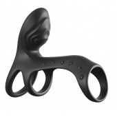 Черная насадка на пенис Ultimate Couples Cage Pro - Pipedream - в Одинцово купить с доставкой