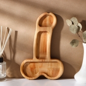 Деревянное блюдо для подачи в форме члена (25 х 16,5 х 1,7 см) - Сима-Ленд - купить с доставкой в Одинцово