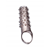 Дымчатая насадка на пенис с шипами и выпуклостями - 12 см. - Sex Expert - в Одинцово купить с доставкой