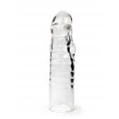 Прозрачная закрытая насадка на член - 15 см. - Sex Expert - в Одинцово купить с доставкой