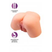 Телесный реалистичный мастурбатор-полуторс с 2 любовными входами - No Name - в Одинцово купить с доставкой