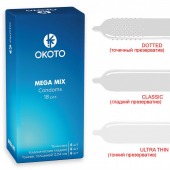 Презервативы OKOTO Mega Mix - 18 шт. - Sitabella - купить с доставкой в Одинцово