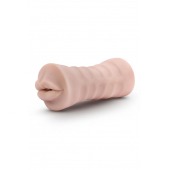Телесный мастурбатор-ротик Nicole Vibrating Masturbator - Blush Novelties - в Одинцово купить с доставкой