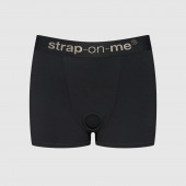 Черные трусики-боксеры для фиксации насадок Strap-on-me Harness Lingerie Allure - size XL - Strap-on-me - купить с доставкой в Одинцово