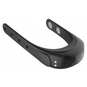 Черное эрекционное виброкольцо на ремешках - Boys of Toys - в Одинцово купить с доставкой