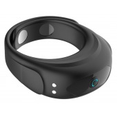 Черное эрекционное виброкольцо на ремешках - Boys of Toys - в Одинцово купить с доставкой