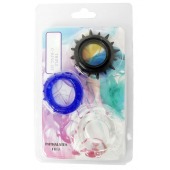 Набор из 3 эрекционных колец разного цвета и рельефа - Boys of Toys - в Одинцово купить с доставкой