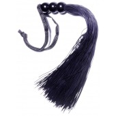 Черная силиконовая плетка - 25,4 см. - Boys of Toys - купить с доставкой в Одинцово