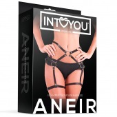 Черные стрепы на бёдра Aneir - Intoyou - купить с доставкой в Одинцово