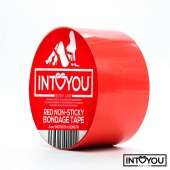 Красный скотч для фиксации Non-Sticky Bondage Tape - 15 м. - Intoyou - купить с доставкой в Одинцово