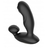 Черный вибромассажер простаты с вращающимся шариком - Secwell - в Одинцово купить с доставкой