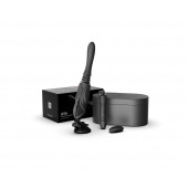 Черная секс-машина с функцией нагрева, насадками и присоской Sesh - Zalo - купить с доставкой в Одинцово