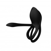 Черное эрекционное виброкольцо Bayek с пультом ДУ - Zalo - в Одинцово купить с доставкой