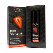 Жидкий вибратор Orgie High Voltage Strawberry - 15 мл. - ORGIE - купить с доставкой в Одинцово