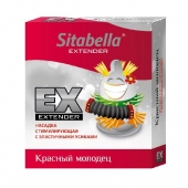 Стимулирующая насадка Sitabella Extender  Красный молодец - Sitabella - купить с доставкой в Одинцово