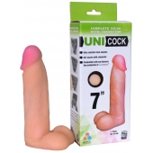 Фаллическая насадка Харнесс UNICOCK 7  - 19 см. - LOVETOY (А-Полимер) - купить с доставкой в Одинцово