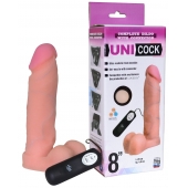 Фаллическая насадка Харнесс UNICOCK 8  с вибрацией - 20 см. - LOVETOY (А-Полимер) - купить с доставкой в Одинцово