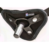 Страпон с 2 насадками и вибрацией UniStrap - 20 и 18 см. - LOVETOY (А-Полимер) - купить с доставкой в Одинцово