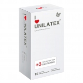 Ультратонкие презервативы Unilatex Ultra Thin - 12 шт. + 3 шт. в подарок - Unilatex - купить с доставкой в Одинцово
