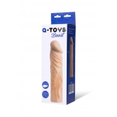 Насадка с ярко выраженной головкой и рельефным стволом - 19 см. - A-toys - в Одинцово купить с доставкой