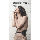Пояс с клёпками Yona Black - Rebelts - купить с доставкой в Одинцово