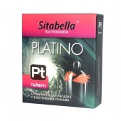 Стимулирующая насадка с шипиками по бокам Platino  Тайфун - Sitabella - купить с доставкой в Одинцово