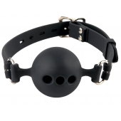 Силиконовый кляп-шар с отверстиями для дыхания Silicone Breathable Ball Gag Small - Pipedream - купить с доставкой в Одинцово