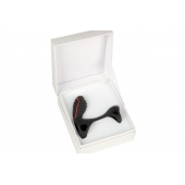 Чёрная насадка на фаллос Gladiator + LRS  с трехкнопочным пультом управления - Adrien Lastic - в Одинцово купить с доставкой