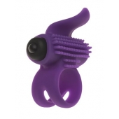 Эрекционное кольцо с подхватом мошонки и стимуляцией клитора Bullet Lastic Ring - Adrien Lastic - в Одинцово купить с доставкой